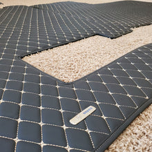 Load image into Gallery viewer, Volvo VNL 780 730 Diamond Stitch Leather Floor mats 4 Piece kit