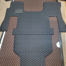 Load image into Gallery viewer, Volvo VNL 670 Diamond Stitch Leather Floor mats 4 Piece kit