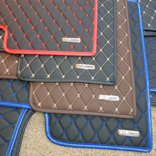 Load image into Gallery viewer, Volvo VNL 780 730 Diamond Stitch Leather Floor mats 4 Piece kit