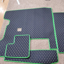 Load image into Gallery viewer, Peterbilt 389 Diamond Stitch Leather Floor mats