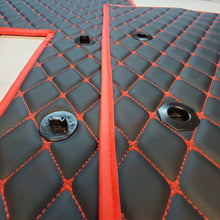 Load image into Gallery viewer, Volvo VNL 760 Diamond Stitch Leather Floor mats 4 Piece kit