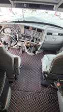 Load image into Gallery viewer, Kenworth T680 Diamond Stitch Leather Floor mats