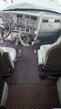 Load image into Gallery viewer, Kenworth T680 Diamond Stitch Leather Floor mats