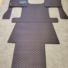 Load image into Gallery viewer, Volvo VNL 780 730 Diamond Stitch Leather Floor mats 4 Piece kit