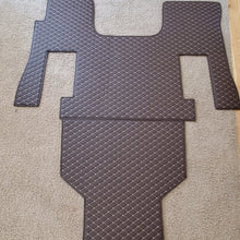 Load image into Gallery viewer, Volvo VNL 670 Diamond Stitch Leather Floor mats 4 Piece kit