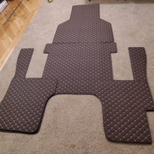 Load image into Gallery viewer, Volvo VNL 670 Diamond Stitch Leather Floor mats 4 Piece kit