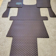 Load image into Gallery viewer, Volvo VNL 860  Diamond Stitch Leather Floor mats 4 Piece kit
