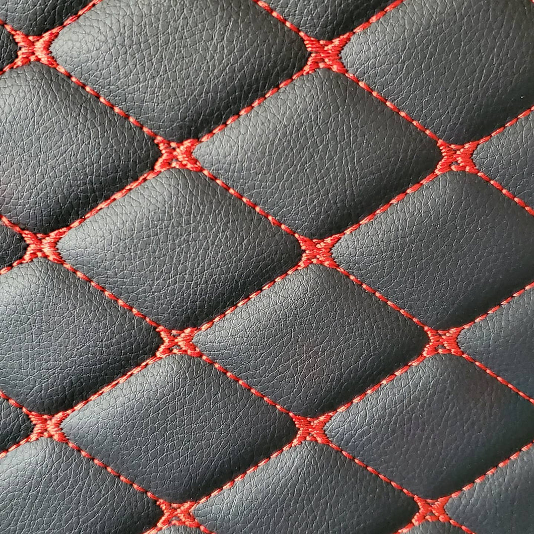 Peterbilt 389 Diamond Stitch Leather Floor mats